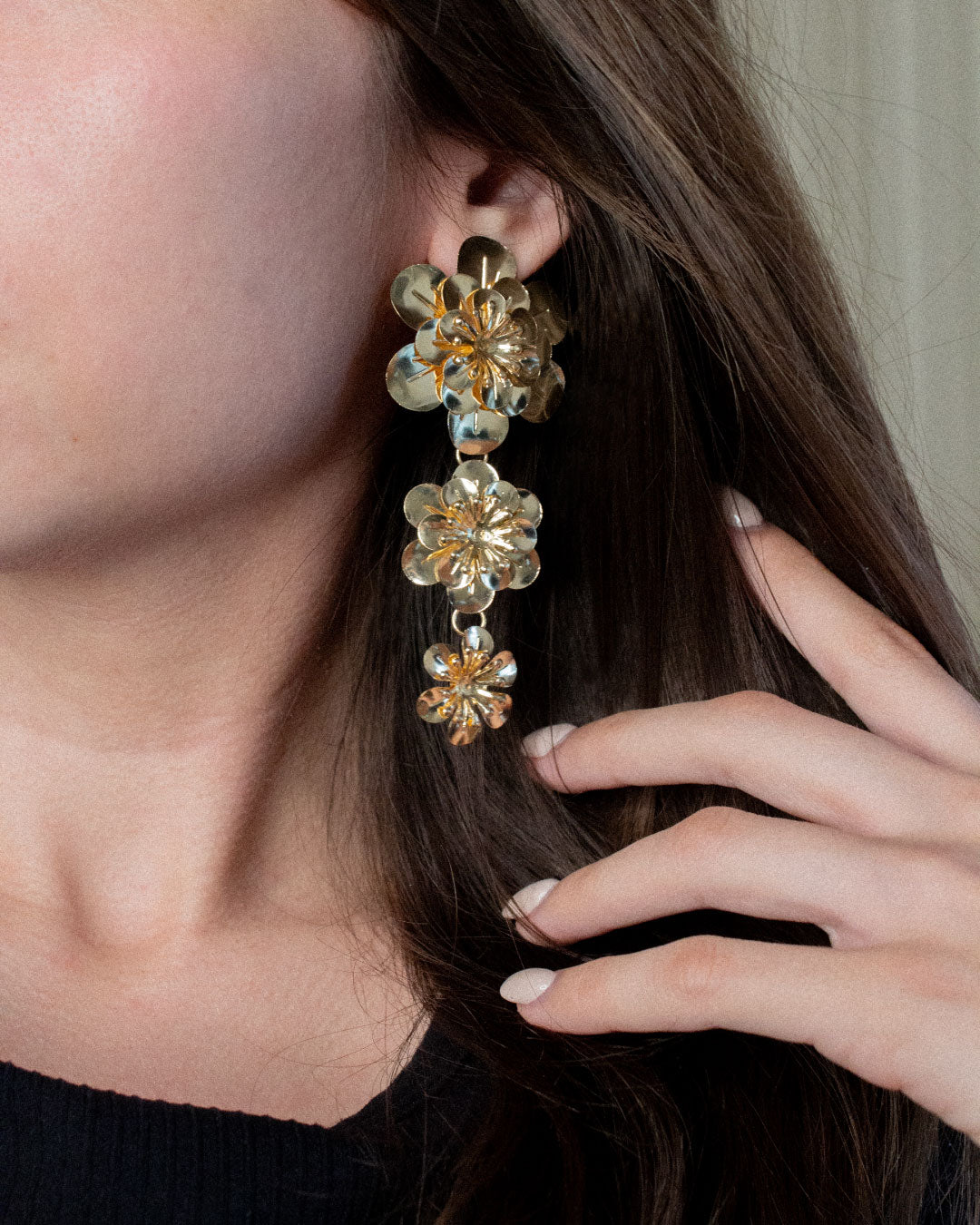 Aretes flores amarillas