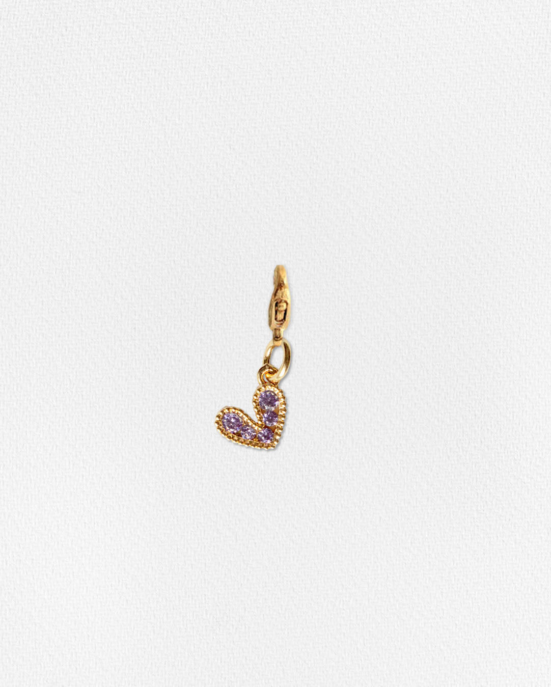 Charm corazón lila
