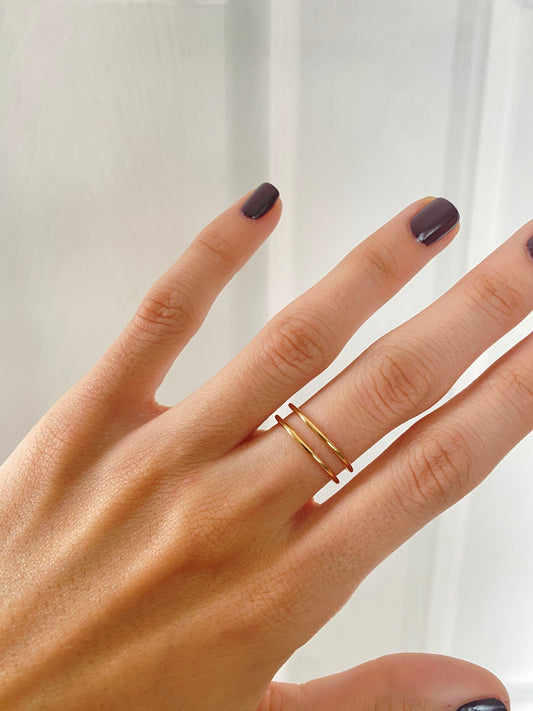 Anillo doble ajustable