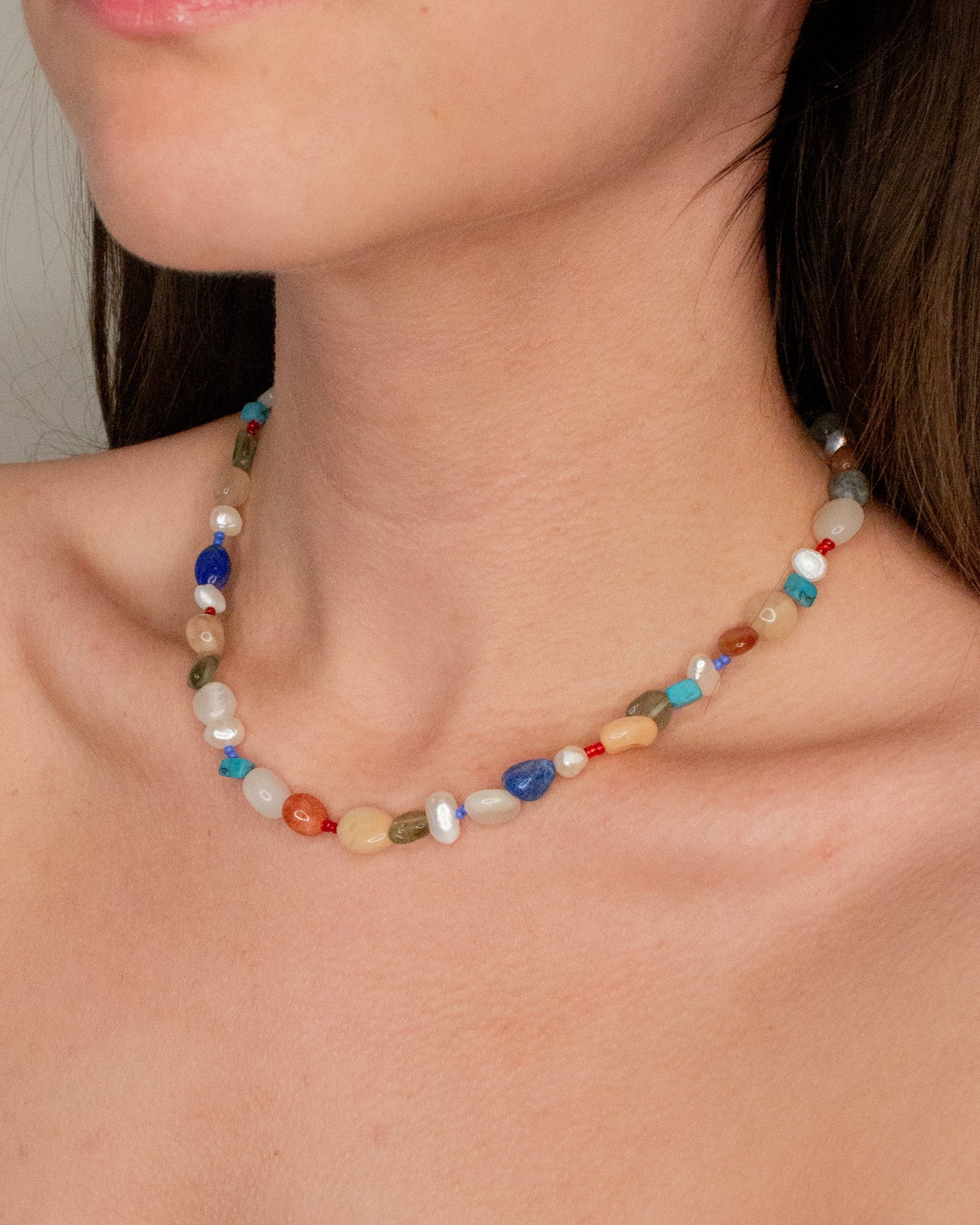 Collar piedras naturales