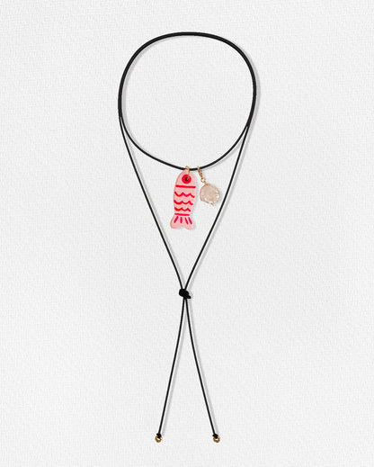 Corbatín pez y perla barroca