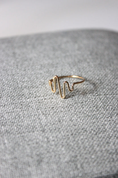 Zigzag Middle Ring